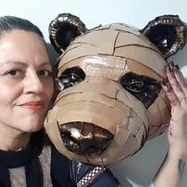 Meu projeto do curso: Esculturas em papelão para iniciantes. Character Design, Arts, Crafts, Fine Arts, and Sculpture project by daniele cristiane stegmann - 07.01.2023