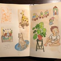 My project for course: Exploratory Sketchbook: Find Your Drawing Style. Un proyecto de Ilustración tradicional, Creatividad, Dibujo, Pintura a la acuarela, Sketchbook y Pintura gouache de 55tz82xhst - 02.07.2023