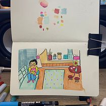 Mi proyecto del curso: Sketchbook para explorar tu estilo de dibujo. Un proyecto de Ilustración tradicional, Bocetado, Creatividad, Dibujo y Sketchbook de Yeniree Centeno - 03.07.2023