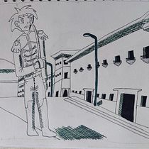 Mi proyecto del curso: Fundamentos del dibujo de personas a partir de la imaginación. Traditional illustration, Fine Arts, Sketching, Pencil Drawing, Drawing, Artistic Drawing, and Figure Drawing project by Laboratorio de Estudios Culturales Históricos y Espaciales - 07.03.2023