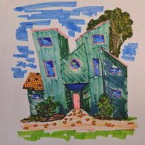  Coloured Markers Final Project. Een project van  Schetsen,  Tekening,  Architecturale illustratie, Sketchbook y  Illustratie met inkt van caitlin_schilling - 03.07.2023