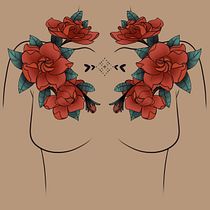 My project for course: Botanical Tattoo Design with Procreate. Ilustração tradicional, Ilustração digital, Desenho de tatuagens e Ilustração botânica projeto de Emily Gilmore - 01.07.2023