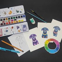 Meu projeto do curso: Cores na aquarela: descubra sua personalidade cromática. Ilustração tradicional, Artes plásticas, Pintura, Pintura em aquarela, e Teoria da cor projeto de andreawfurtado - 03.07.2023