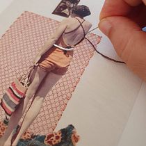 Mi proyecto del curso: Técnicas de bordado experimental sobre papel Ein Projekt aus dem Bereich Bildende Künste, Collage, Stickerei und Textildesign von 3abard - 03.07.2023