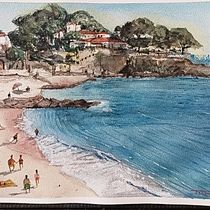 Mi proyecto del curso: Pintura en acuarela de paisajes marinos Ein Projekt aus dem Bereich Aquarellmalerei, Malerei und Naturalistische Illustration von jorgellovera - 03.07.2023