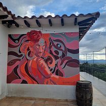 Mi proyecto del curso: Introducción a la pintura mural decorativa. Un proyecto de Pintura, Arte urbano, Ilustración digital, Pintura acrílica y Pintura decorativa de Juan Mojica - 04.07.2023