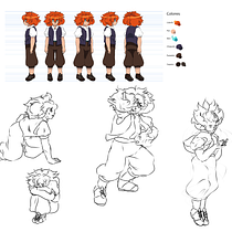 Mi proyecto del curso: Diseño de personajes para animación con Photoshop. Animation, Character Design, and Character Animation project by cynthreybloom - 07.02.2023