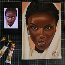 Meu projeto do curso: Retrato com pintura a óleo: explore luz e sombras. Un projet de Beaux Arts, Peinture , et Peinture à l'huile de Glauber M. Florindo - 05.07.2023