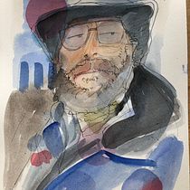 My project for course: Architectural Sketching with Watercolor and Ink. Esboçado, Desenho, Pintura em aquarela, Ilustração arquitetônica, Sketchbook e Ilustração com tinta projeto de Dominique - 04.07.2023