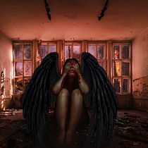 Anjo Negro Ein Projekt aus dem Bereich Fotografie, Bildbearbeitung, Fotoretuschierung und Fotomontage von Meg Lopes - 05.07.2023