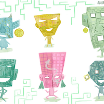 Diseño de personajes. Traditional illustration, Character Design, Digital Illustration, Children's Illustration, and Narrative project by Max Amaury Vite Navarrete - 07.06.2023