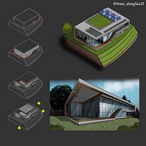 My project for course: Artistic Architectural Sketching with Procreate. Arquitetura, Esboçado, Ilustração digital, Arquitetura digital e Ilustração arquitetônica projeto de Douglas Fraga de Souza Lima - 06.07.2023