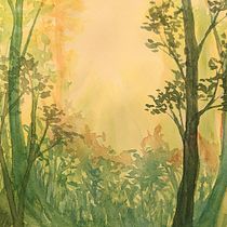 My project for course: Dreamy Watercolor Landscapes: Paint with Light. Un projet de Peinture , et Aquarelle de Julian Dave - 06.07.2023