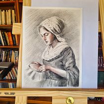 Meu projeto do curso: Retrato clássico: o método de desenho da renascença. Fine Arts, Sketching, Drawing, Portrait Drawing, Realistic Drawing, and Artistic Drawing project by Helena Alves - 07.05.2023