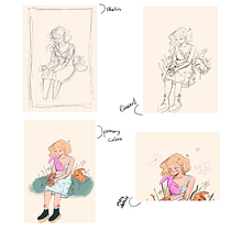 Mein Abschlussprojekt für den Kurs: Manga-inspirierte Illustration mit Procreate. Ilustração tradicional, Design de personagens, Comic, Ilustração digital, Desenho digital, e Mangá projeto de nicole_angermann - 07.07.2023