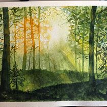 My project for course: Dreamy Watercolor Landscapes: Paint with Light. Un projet de Peinture , et Aquarelle de hellokristina - 07.07.2023