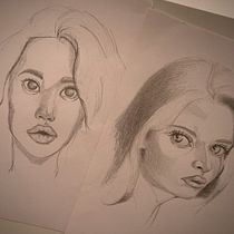 My project for course: Portrait Sketchbooking: Explore the Human Face. Sketching, Drawing, Portrait Drawing, Artistic Drawing, and Sketchbook project by liana_c_96 - 07.08.2023