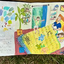 My project for course: Exploratory Sketchbook: Find Your Drawing Style. Un proyecto de Ilustración tradicional, Bocetado, Creatividad, Dibujo, Pintura a la acuarela, Sketchbook y Pintura gouache de xjb58q8cmk - 08.07.2023