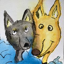 My project for course: Expressive Character Design with Watercolor & Dip Pen. Un progetto di Illustrazione tradizionale, Character design, Pittura, Bozzetti, Disegno, Pittura ad acquerello, Stor, telling, Disegno artistico, Illustrazione infantile e Narrativa di yzy45k6dbz - 08.07.2023