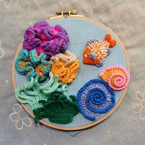 Mi proyecto del curso: Técnicas de crochet para tejer la vida marina. Un progetto di Design di accessori, Artigianato, Fiber Art, Uncinetto e Textile Design di yishazhang_isa - 08.07.2023