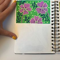 My project for course: Botanical Patterns in a Sketchbook: Conquer the Blank Page. Ilustração tradicional, Pattern Design, Ilustração botânica, e Sketchbook projeto de Ugnė Judickaitė - 06.07.2023