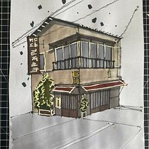 My Project for Course: Expressive Architectural Sketching with Coloured Markers. Sketching, Drawing, Architectural Illustration, Sketchbook & Ink Illustration project by Jakub Bielnik - 07.08.2023