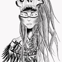Meu projeto do curso: Ilustração de tatuagens blackwork do zero. Un projet de Illustration traditionnelle, Dessin, Illustration numérique, Conception de tatouage , et Dessin numérique de Karina Kássia - 08.07.2023