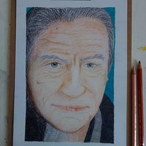 My project for course: Realistic Portrait with Coloured Pencils. Traditional illustration, Fine Arts, Pencil Drawing, Drawing, Portrait Drawing, Realistic Drawing, Artistic Drawing, and Colored Pencil Drawing project by Claire Birnie - 07.09.2023