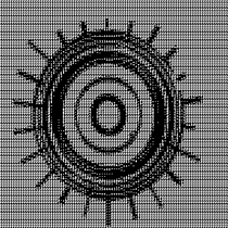 Sun mixed with Ascii art. JavaScript, Design gráfico, e Artesanato projeto de Liri Bahar - 06.07.2023