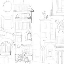 Il mio progetto del corso: Illustrazione digitale cinematografica con Photoshop . Traditional illustration, Digital Illustration, and Concept Art project by Daniele Geremia - 07.09.2023
