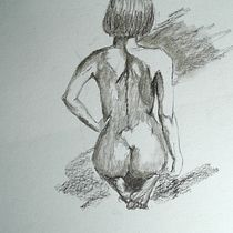 Mein Abschlussprojekt für den Kurs: Einstieg ins Aktzeichnen mit Kohle. Un proyecto de Bellas Artes, Dibujo, Dibujo realista y Dibujo anatómico de silke.mehring - 09.07.2023