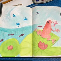 Mes projets : Croquis créatifs à l'aquarelle . Traditional illustration, Sketching, Creativit, Drawing, Watercolor Painting, and Sketchbook project by delphesebelmann - 07.09.2023