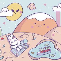 Mon projet du cours : Univers kawaii : créez des illustrations pleines de joie. Character Design, Digital Illustration, and Manga project by Ophélie Verspeek - 07.09.2023