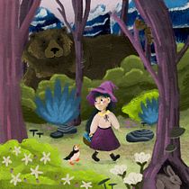 My project for course: Children’s Illustration with Procreate: Paint Magical Scenes. Ilustração tradicional, Ilustração digital, Ilustração infantil, Pintura digital, e Álbum ilustrado projeto de Kayla Rutkowski - 07.07.2023