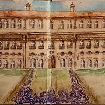Mein Abschlussprojekt für den Kurs: Architektonische Zeichnung mit Aquarell und Tinte. Esboçado, Desenho, Pintura em aquarela, Ilustração arquitetônica, Sketchbook e Ilustração com tinta projeto de samarindus - 10.07.2023