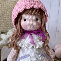 Mi proyecto del curso: Elaboración de muñecas amigurumi románticas Ein Projekt aus dem Bereich H, werk, Spielzeugdesign, Weben, Crochet, Amigurumi und Textildesign von Florencia Acosta - 06.07.2023