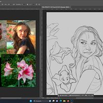 Mi proyecto del curso: Retratos digitales de fantasía con Photoshop. Traditional illustration, Drawing, Digital Illustration, Portrait Drawing, Digital Drawing, and Digital Painting project by César Alvarado - 07.11.2023