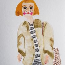 Mi proyecto del curso: Ilustración lúdica con acuarela y lápices de color. Ilustração tradicional, Pintura, Pintura em aquarela, e Desenho de retrato projeto de Yesica Anaya - 11.07.2023