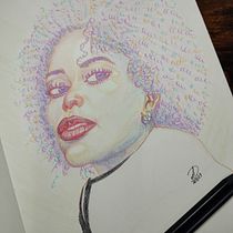 Mi proyecto del curso: Dibujo de retratos llamativos con lápices de colores. Drawing, Portrait Drawing, Sketchbook, and Colored Pencil Drawing project by Maite Dalmau - 07.11.2023