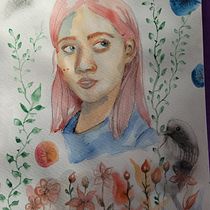 Mein Abschlussprojekt für den Kurs: Illustriertes Porträt mit Aquarell. Un progetto di Illustrazione tradizionale, Belle arti, Pittura, Disegno, Pittura ad acquerello, Disegno di ritratti e Disegno artistico di chrisgodejohann - 11.07.2023