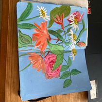 My project for course: Expressive Floral Painting with Acrylic Paint. Fine Arts, Painting, Acr, lic Painting, and Botanical Illustration project by Lorraine Sargeant - 07.08.2023