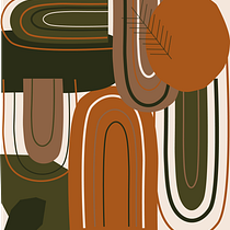 Meu projeto do curso: Composição de arte abstrata: crie seu design. Un projet de Design , Illustration traditionnelle, Beaux Arts, Design graphique , et Conception numérique de Helena Santos - 03.07.2023