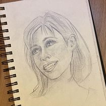 Mon projet du cours : Carnet de portraits : explorez le visage humain. Sketching, Drawing, Portrait Drawing, Artistic Drawing, and Sketchbook project by Florence Mauduit - 07.12.2023