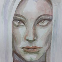 My project for course: Artistic Portrait with Watercolors. Fine Arts, Painting, Watercolor Painting, and Portrait Drawing project by alisha_rozen - 07.12.2023