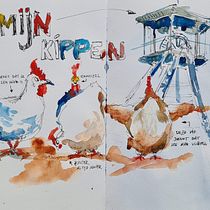 My project for course: Artistic Watercolor Sketching: Dare to Express Your Ideas. Ilustração tradicional, Esboçado, Criatividade, Desenho, Pintura em aquarela, e Sketchbook projeto de johnny.baccus - 12.07.2023