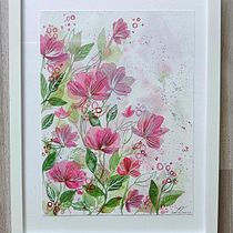 My project for course: Artistic Floral Watercolor: Connect with Nature. Ilustração tradicional, Pintura, Pintura em aquarela e Ilustração botânica projeto de lena.tsch - 12.07.2023