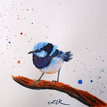My project for course: Artistic Watercolor Techniques for Illustrating Birds. Traditional illustration, Watercolor Painting, Realistic Drawing, and Naturalistic Illustration project by Savannah - 07.12.2023