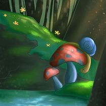 Mi proyecto del curso: Escenas atmosféricas en Procreate: pinta con colores y luces. Ilustração tradicional e Ilustração digital projeto de Cintia Cueva Coral - 10.07.2023