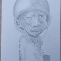 Il mio progetto del corso: Ritratto caricaturale con grafite. Ilustração tradicional, Desenho, e Desenho de retrato projeto de Stefania Rissone - 12.07.2023