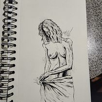  Dibujo artístico con tinta. Ilustração tradicional, Desenho, Desenho artístico e Ilustração com tinta projeto de Abner Saúl - 13.07.2023